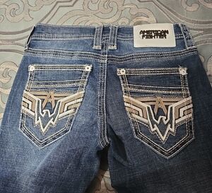 American Fighter Denim Jeans with Embroidered Pockets